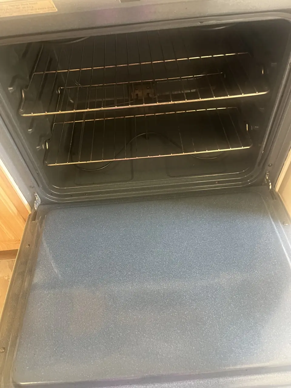 Oven before cleaning