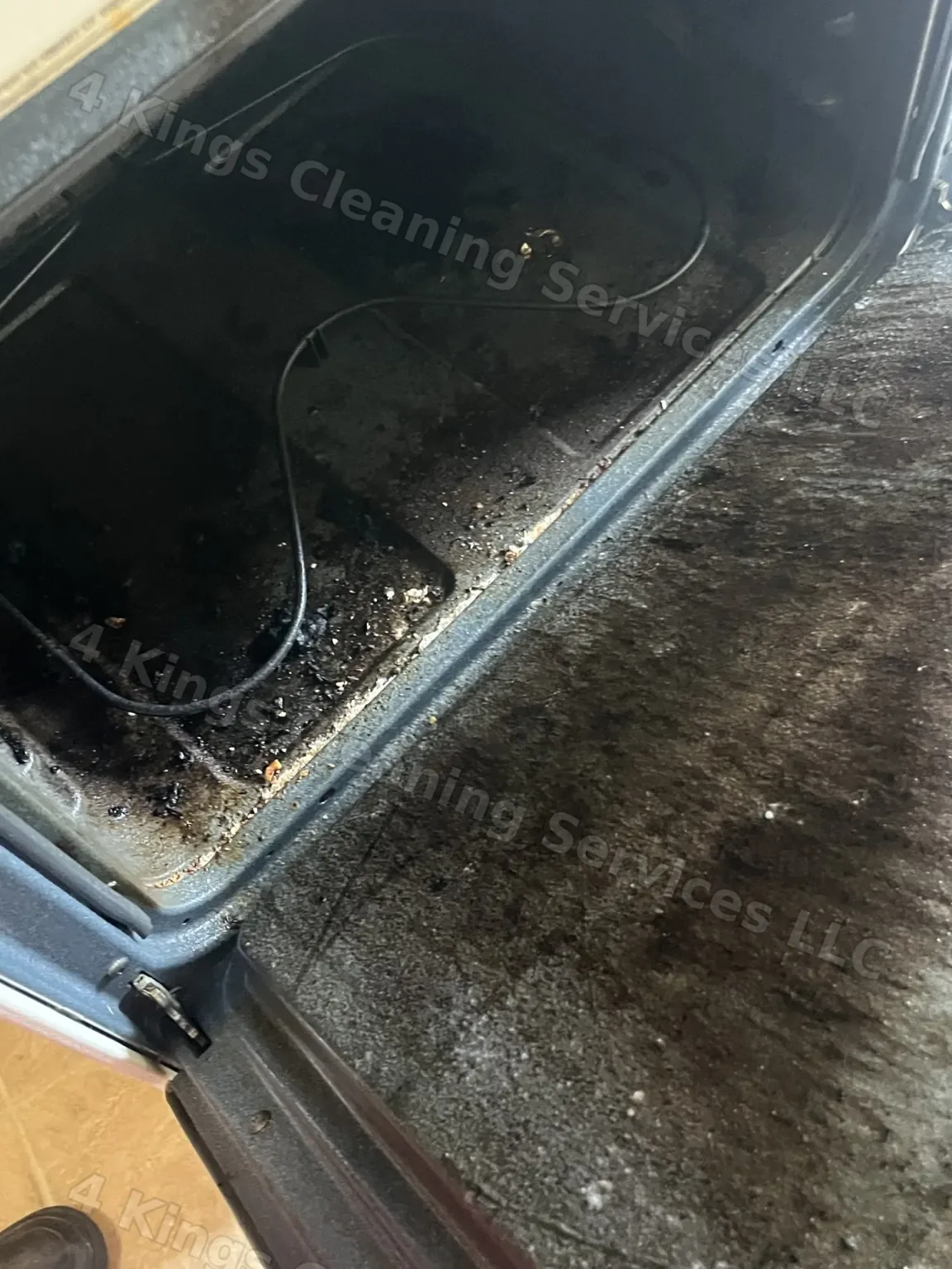 Oven before cleaning